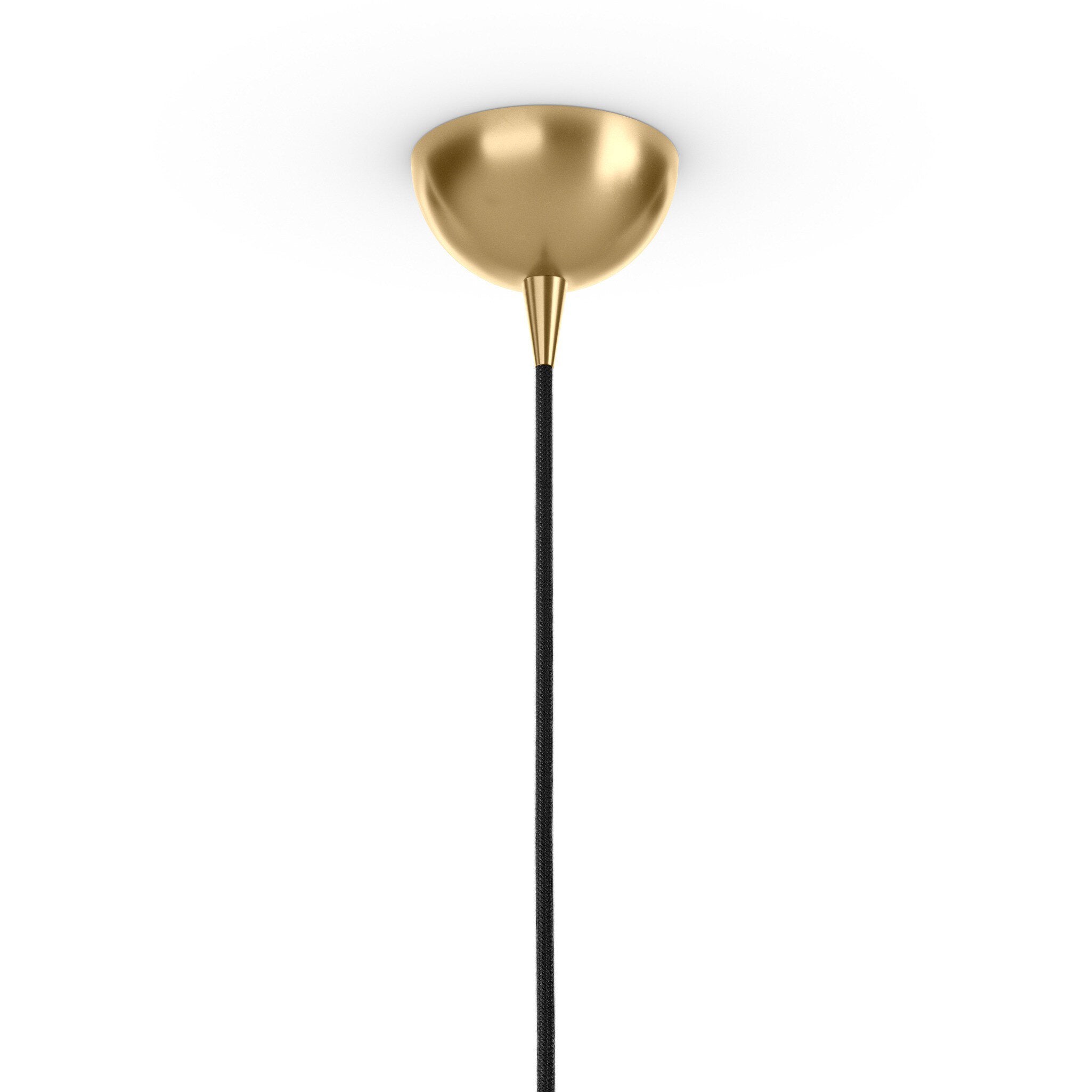 Glass Globe Pendant - Burnished Brass