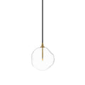 Glass Globe Pendant - Burnished Brass
