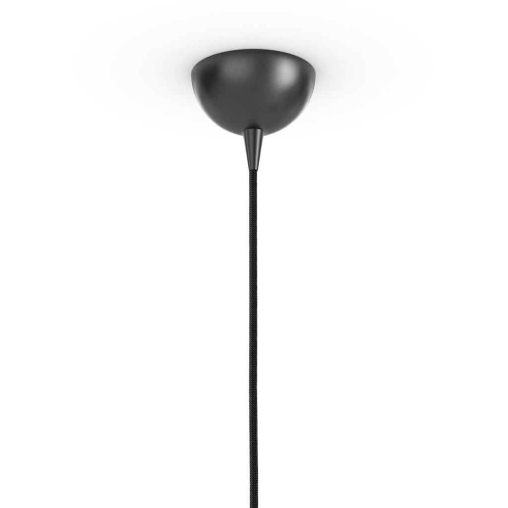 Glass Globe Pendant - Black Gunmetal