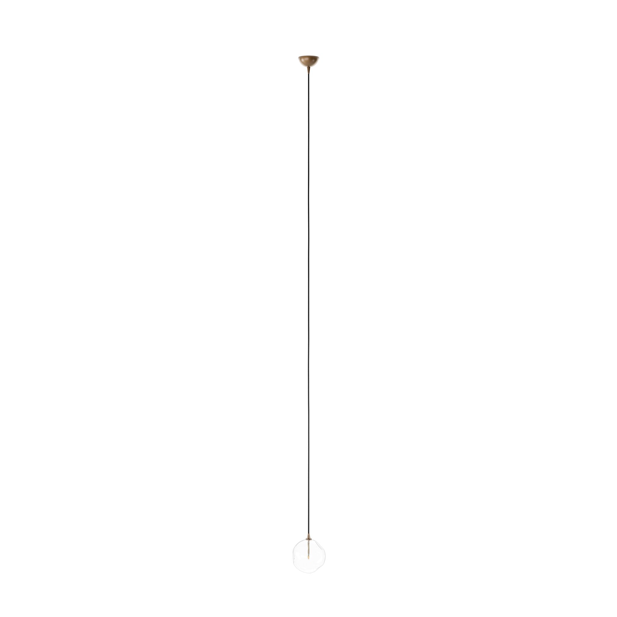 Glass Globe Pendant - Heritage Bronze Brass