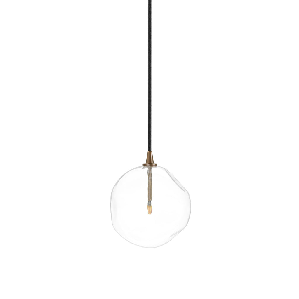 Glass Globe Pendant - Heritage Bronze Brass