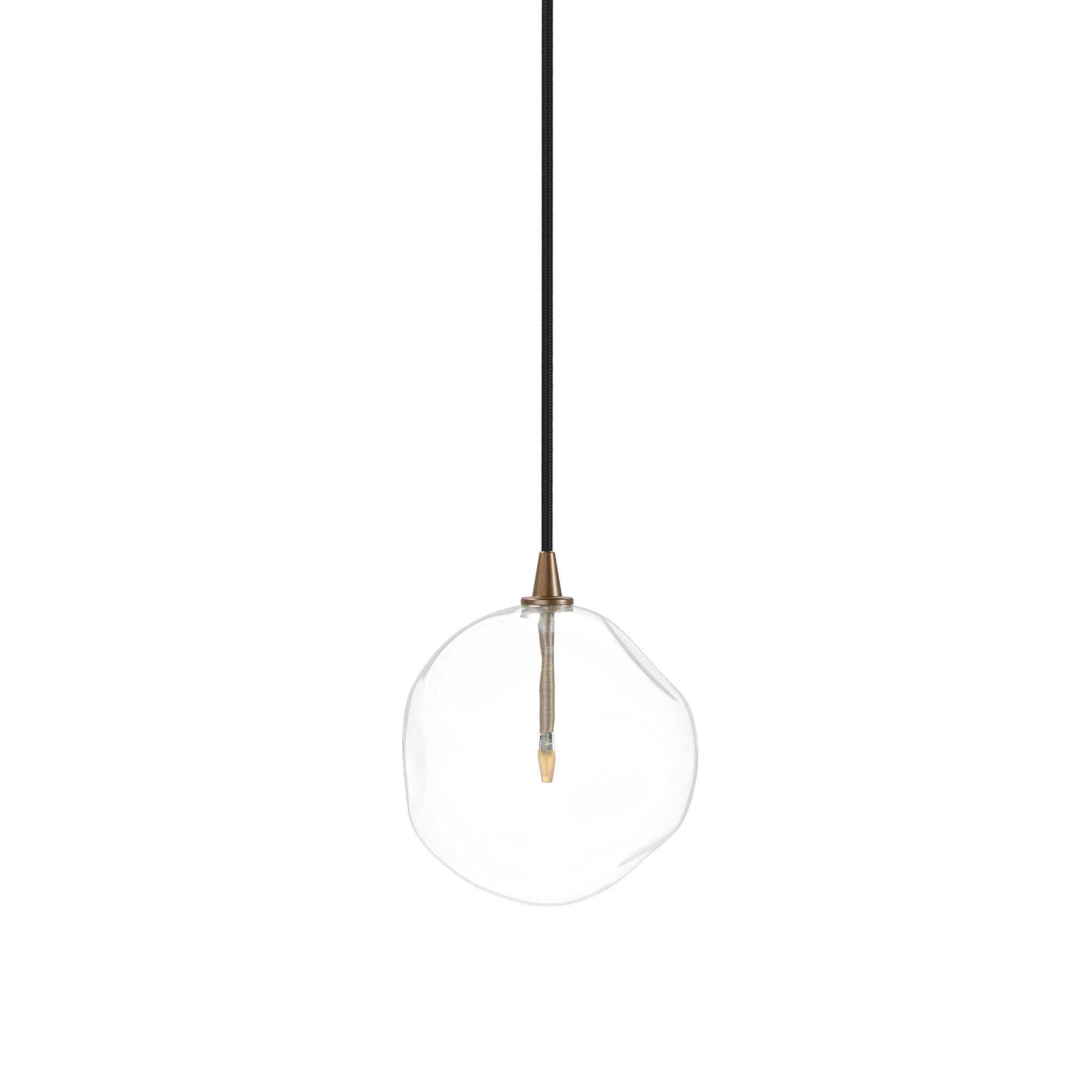 Glass Globe Pendant - Heritage Bronze Brass