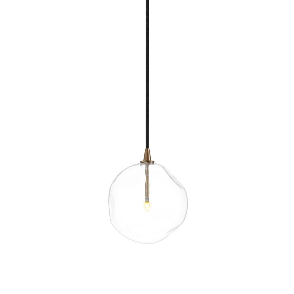 Glass Globe Pendant - Heritage Bronze Brass