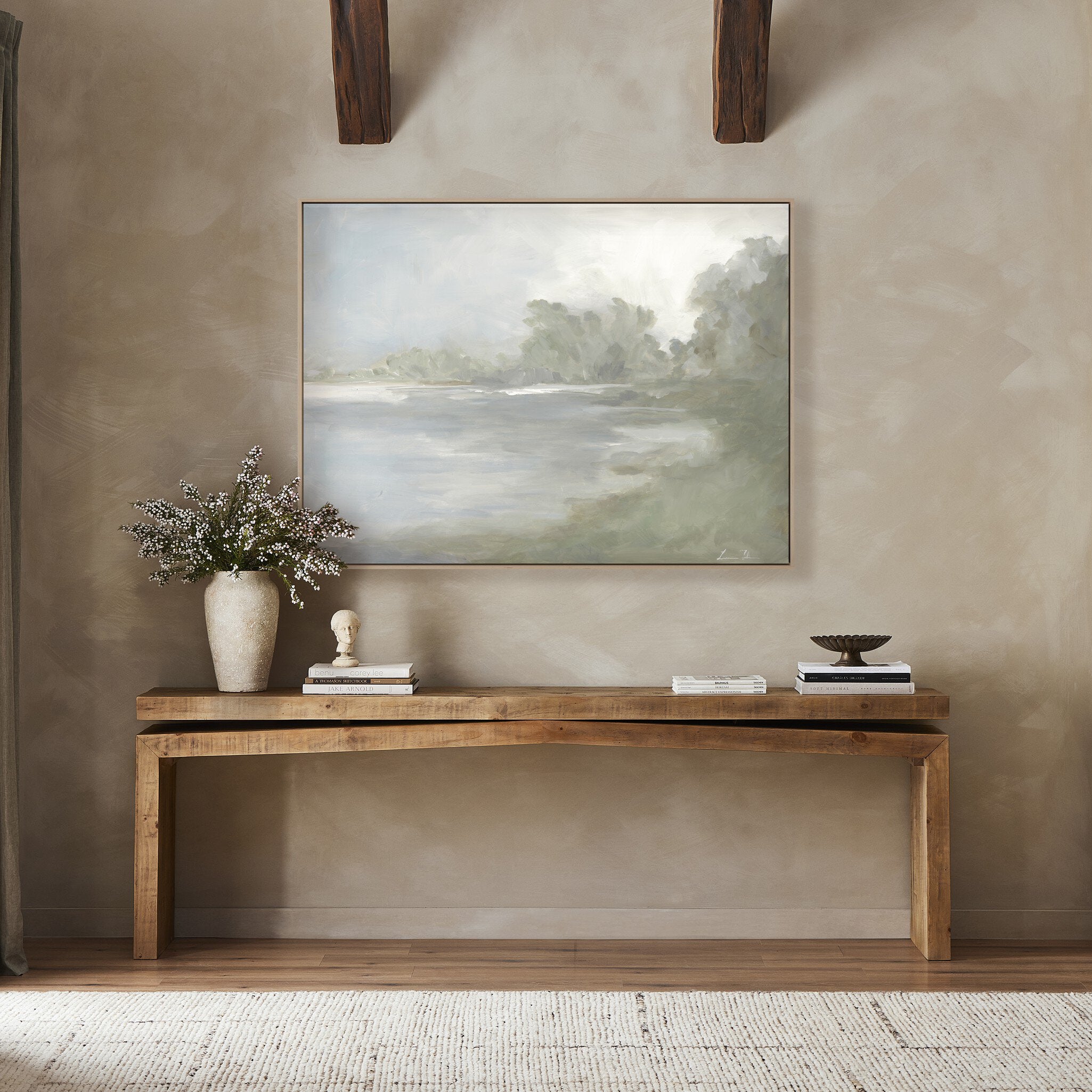Lake by Lauren Fuhr - Natural Maple Floater