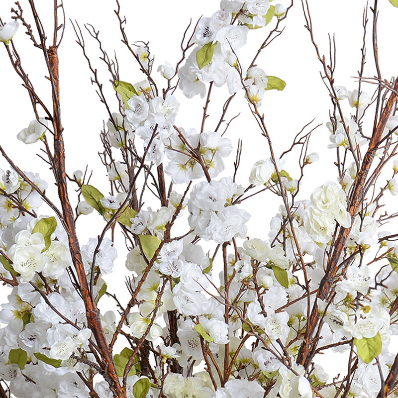 Cherry Blossoms Arrangement 48"H White / White Porcelain