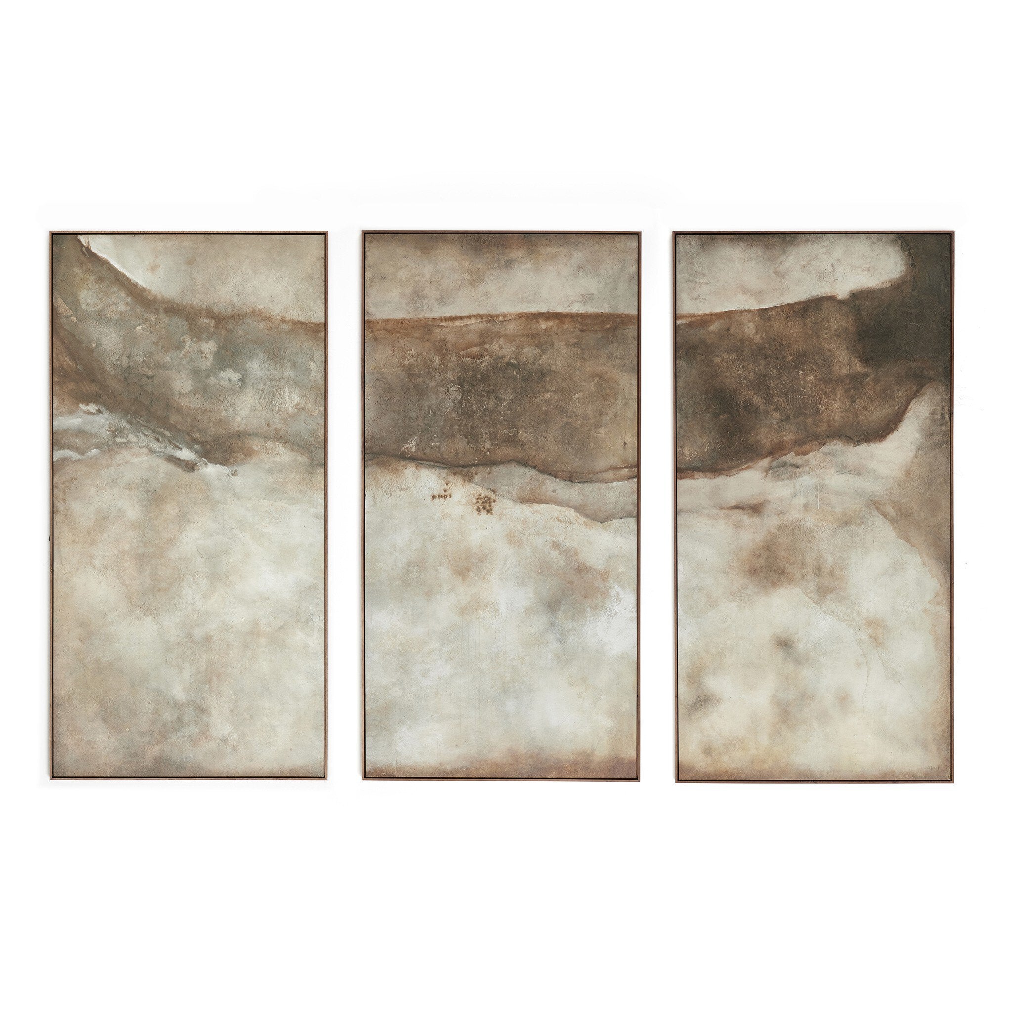 Revere Triptych by Matera - Rustic Walnut Floater