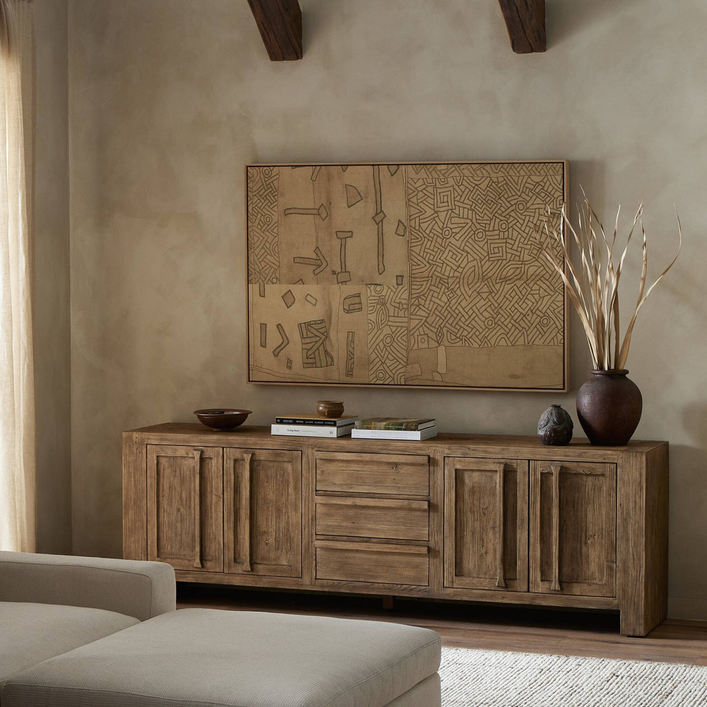 Kuba VI by FH Art Studio - Vertical Grain White Oak Floater