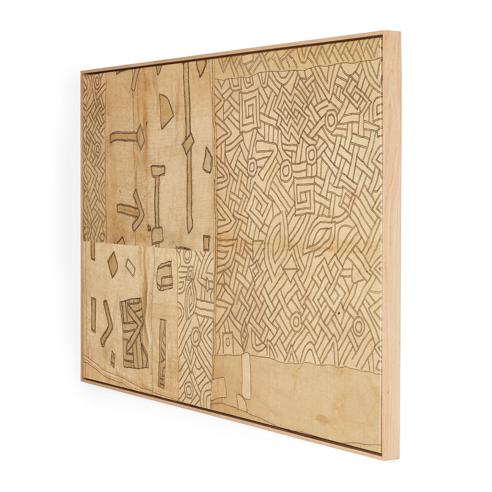 Kuba VI by FH Art Studio - Vertical Grain White Oak Floater