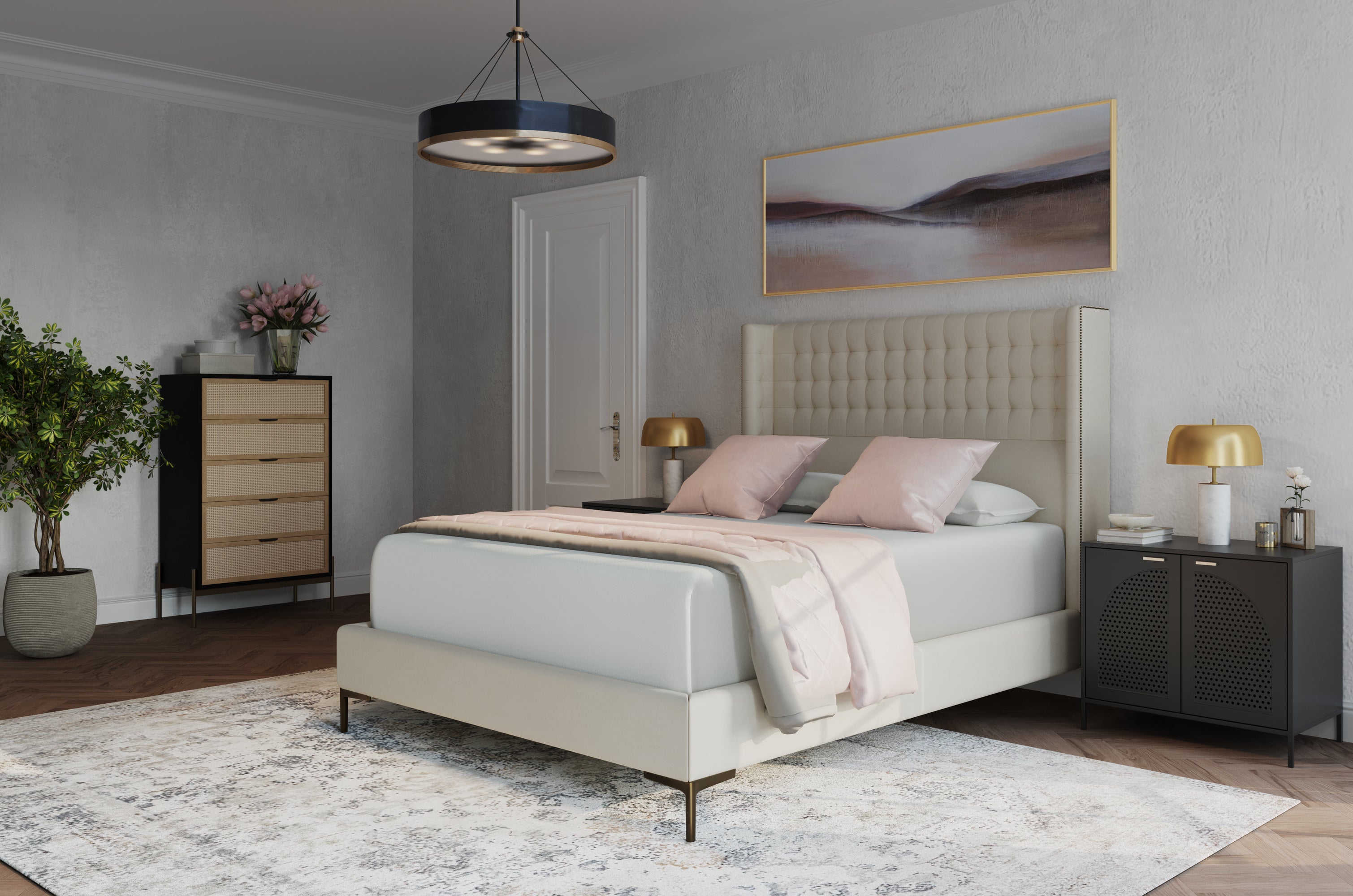 Cairo Bed - Queen - Antonio Porcelain