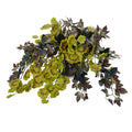 Ivy Plant in Porcelain 15"H Green Porcelain