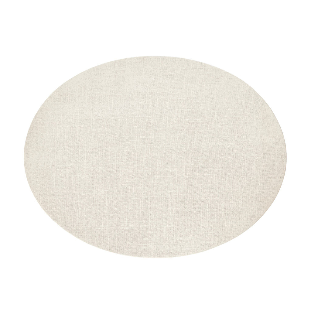 Amelia Oval Nightstand - Ivory Painted Linen