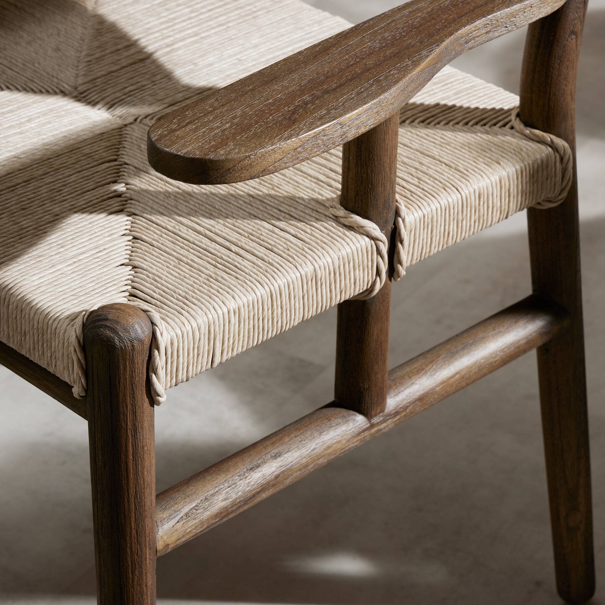 Herrin Outdoor Dining Armchair - Vintage White