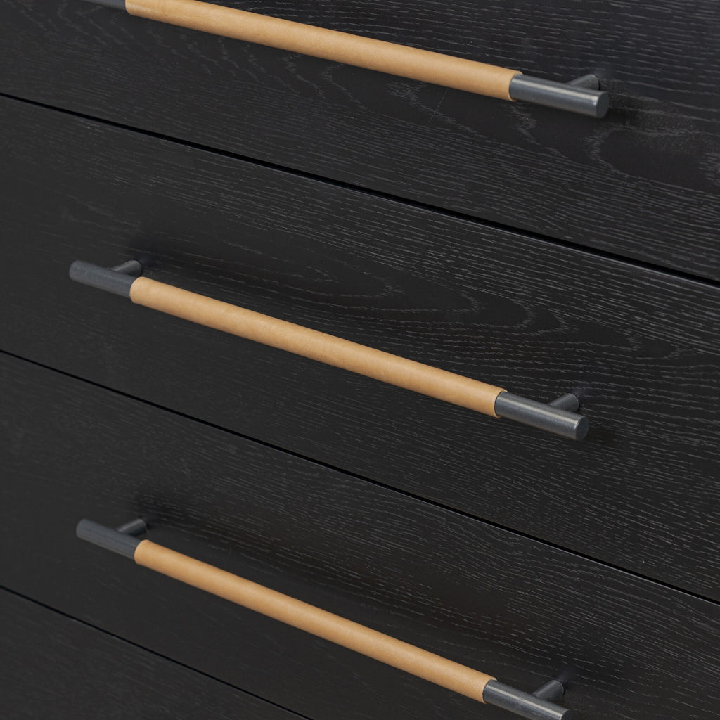 Rosedale 8 Drawer Dresser - Ebony Oak Veneer