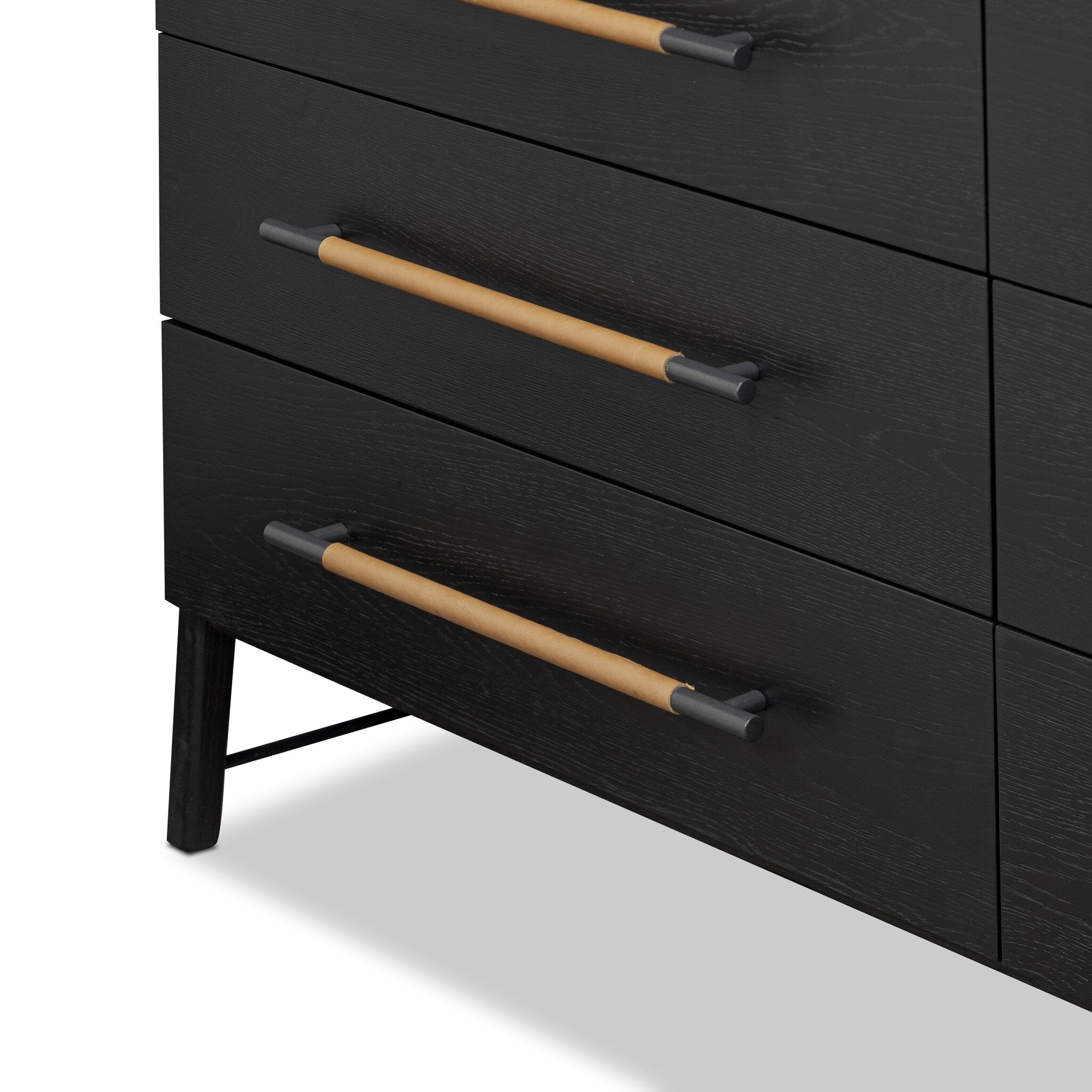 Rosedale 8 Drawer Dresser - Ebony Oak Veneer