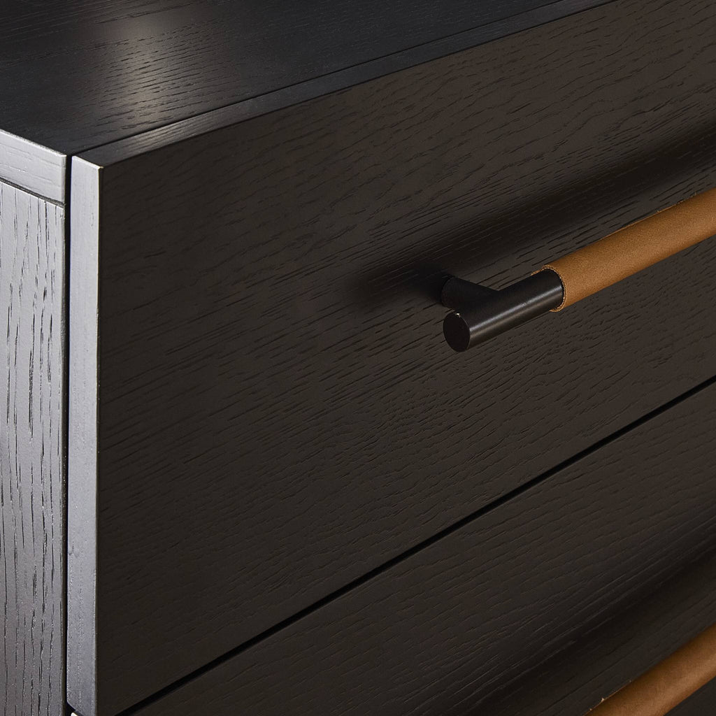 Rosedale 8 Drawer Dresser - Ebony Oak Veneer