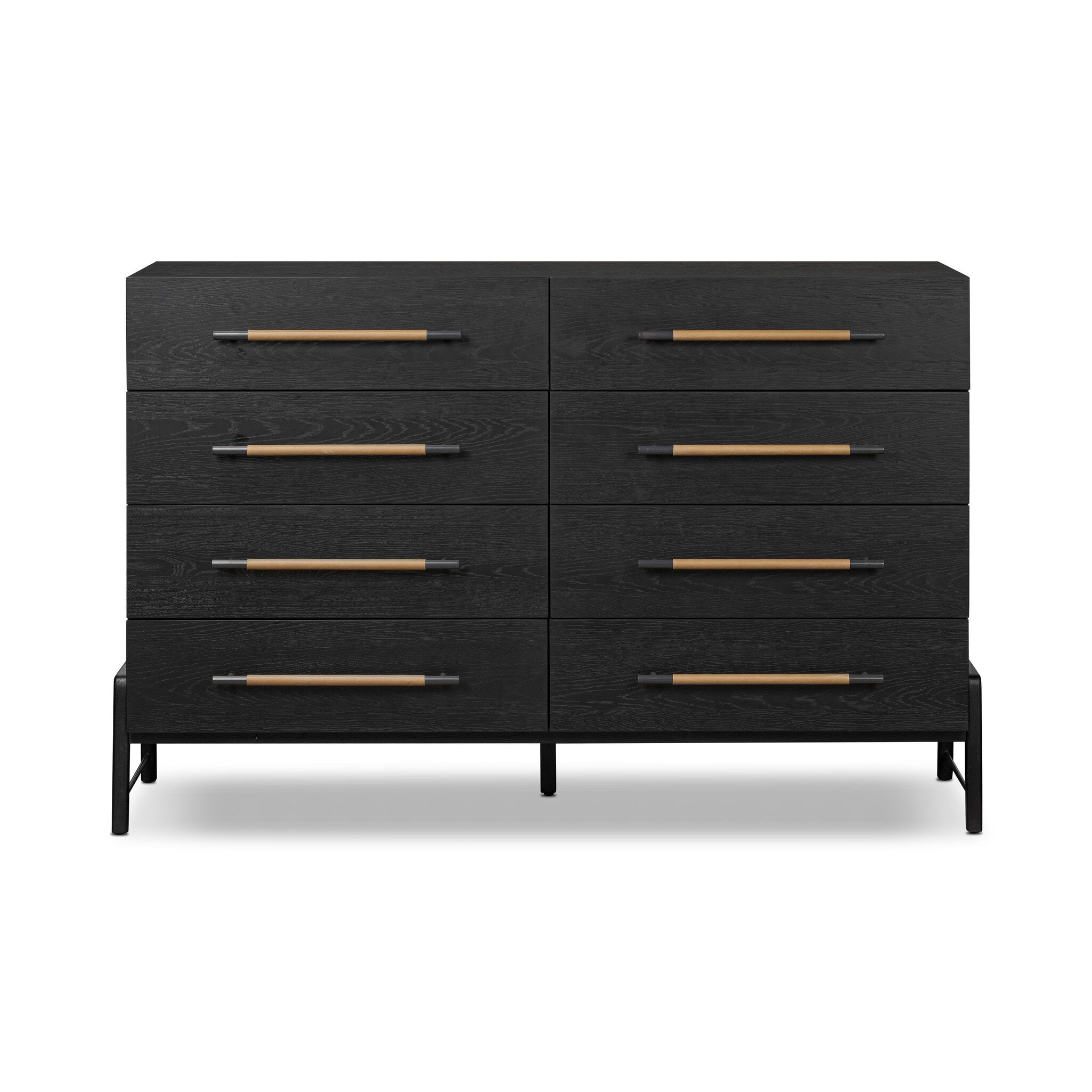 Rosedale 8 Drawer Dresser - Ebony Oak Veneer