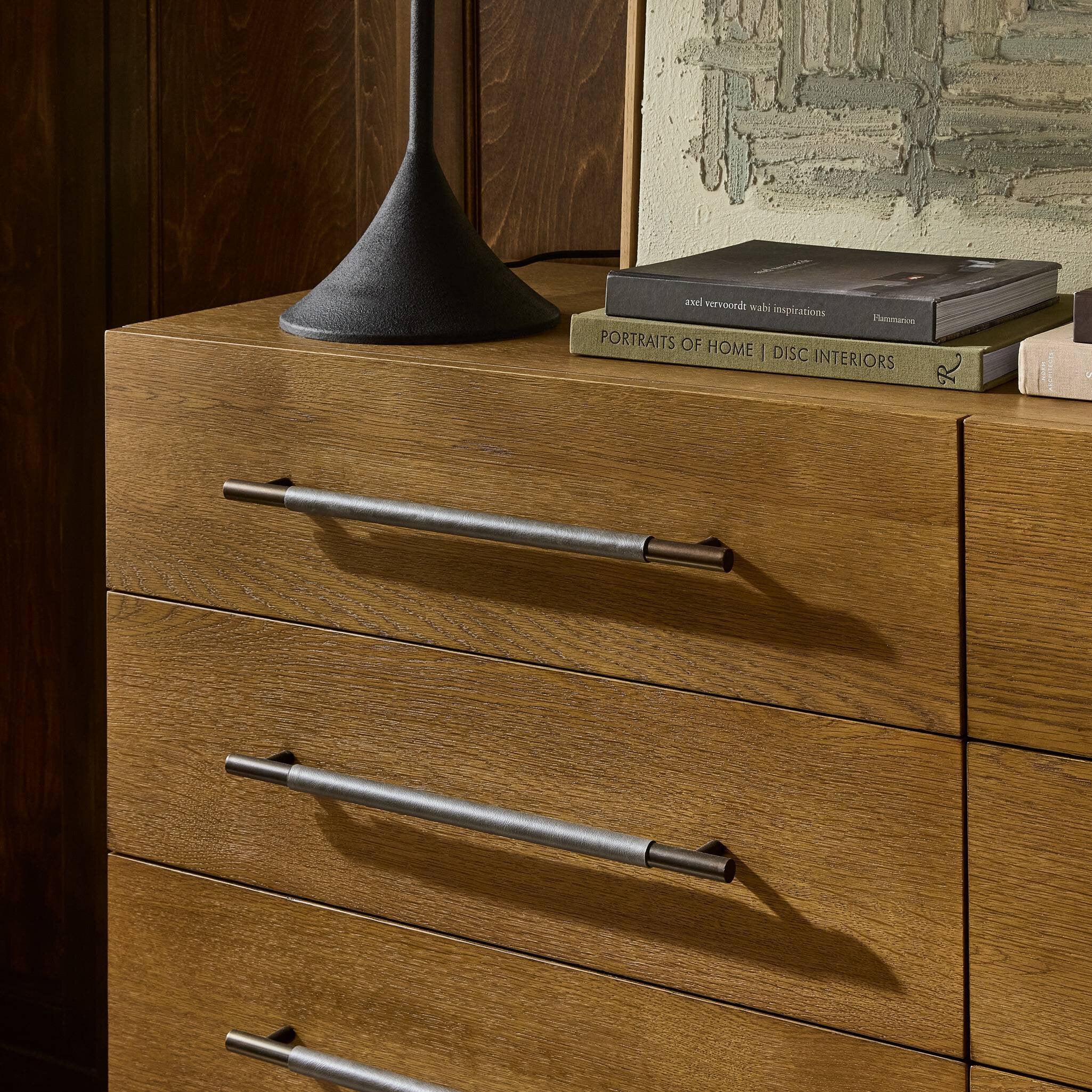 Rosedale 8 Drawer Dresser - Amber Oak Veneer