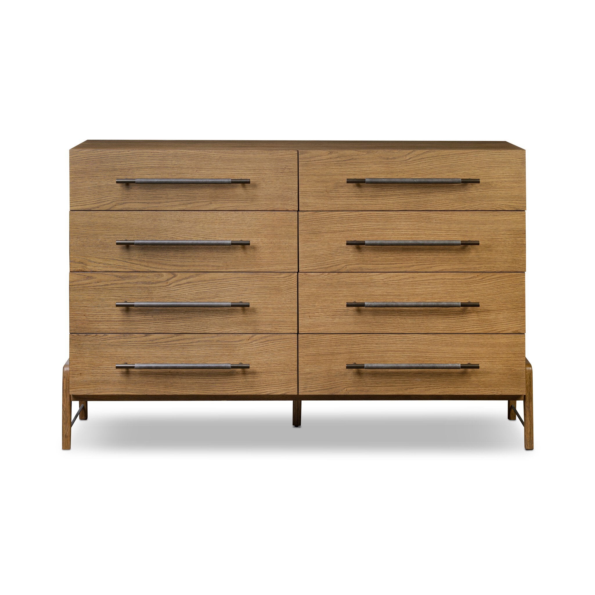 Rosedale 8 Drawer Dresser - Amber Oak Veneer