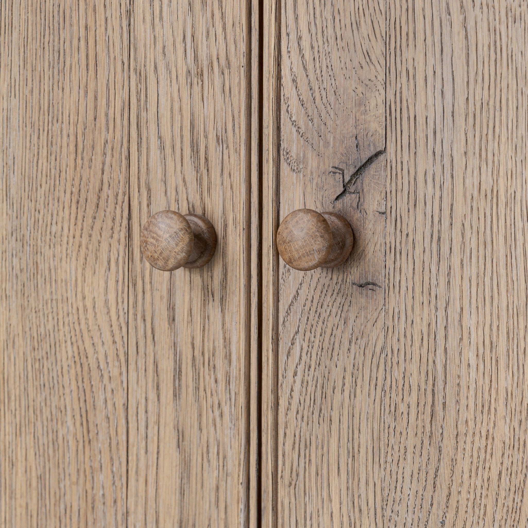 Pika Armoire - Weathered Oak Veneer