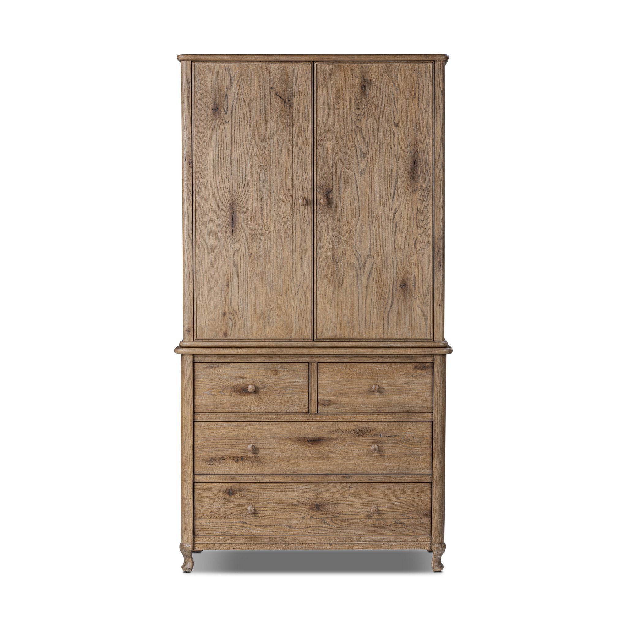 Pika Armoire - Weathered Oak Veneer