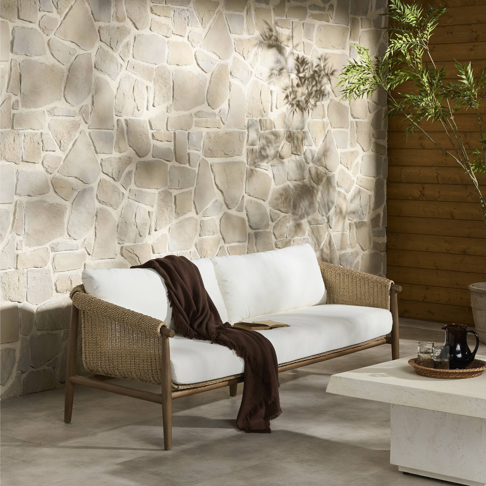Cambrie Outdoor Sofa-76" - Arashi Salt