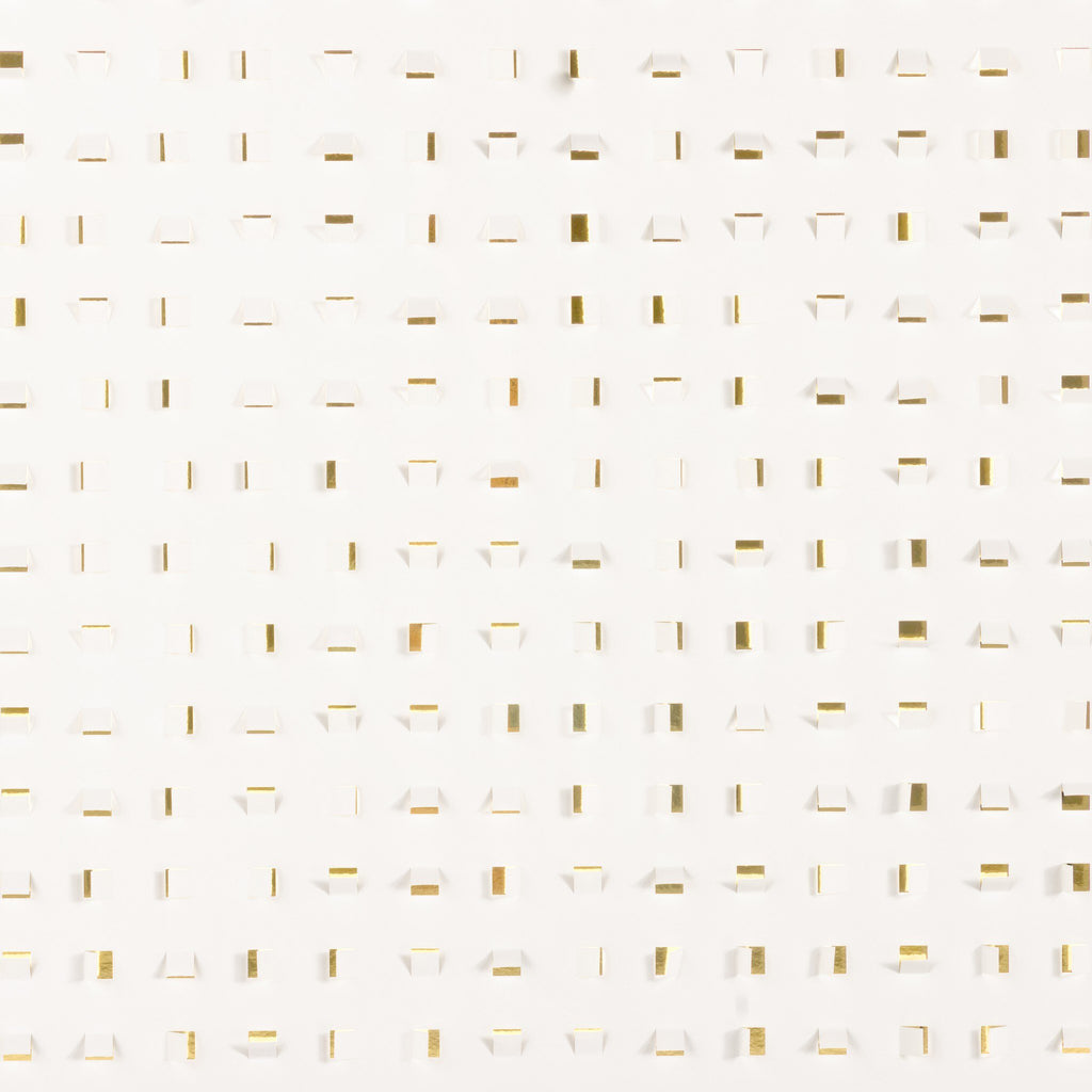 See Through Gold by FH Art Studio - Vertical Grain 2.5 White Oak | 48" x 48"