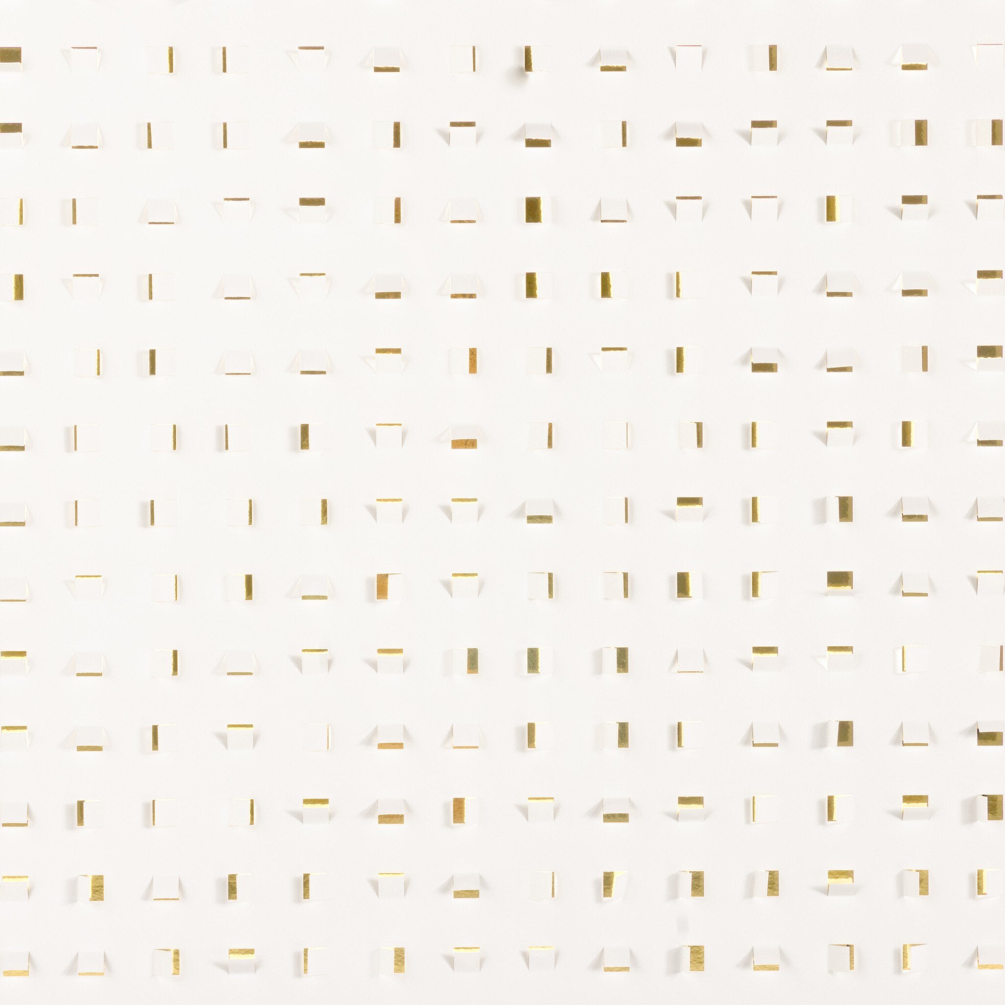 See Through Gold by FH Art Studio - Vertical Grain 2.5 White Oak | 48" x 48"