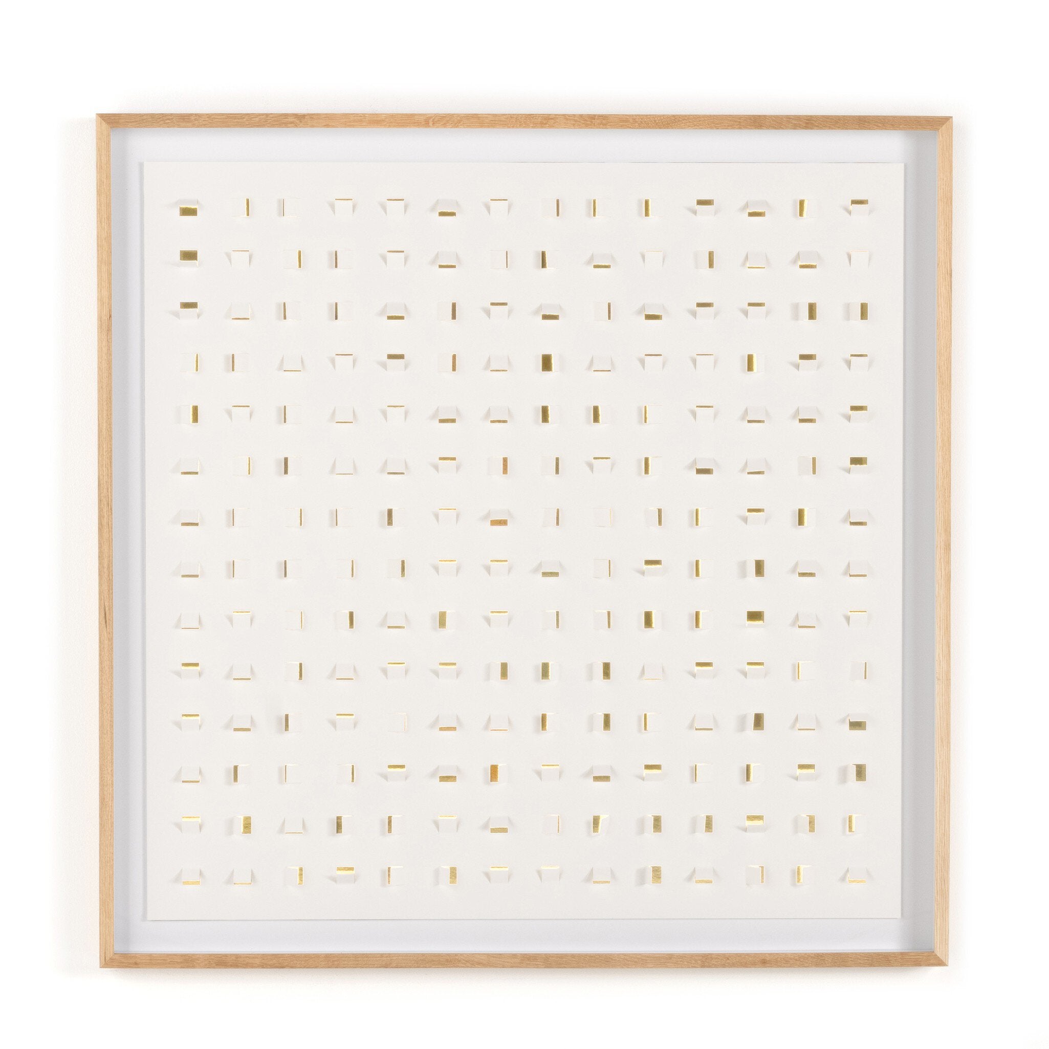 See Through Gold by FH Art Studio - Vertical Grain 2.5 White Oak | 48" x 48"