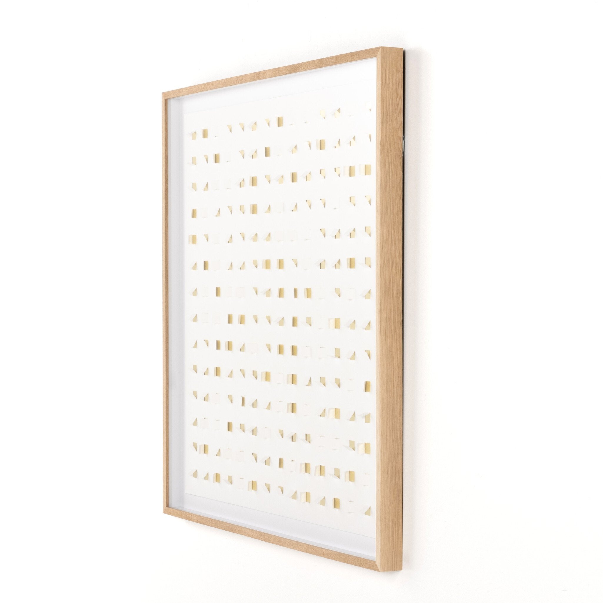 See Through Gold by FH Art Studio - Vertical Grain 2.5 White Oak | 48" x 48"