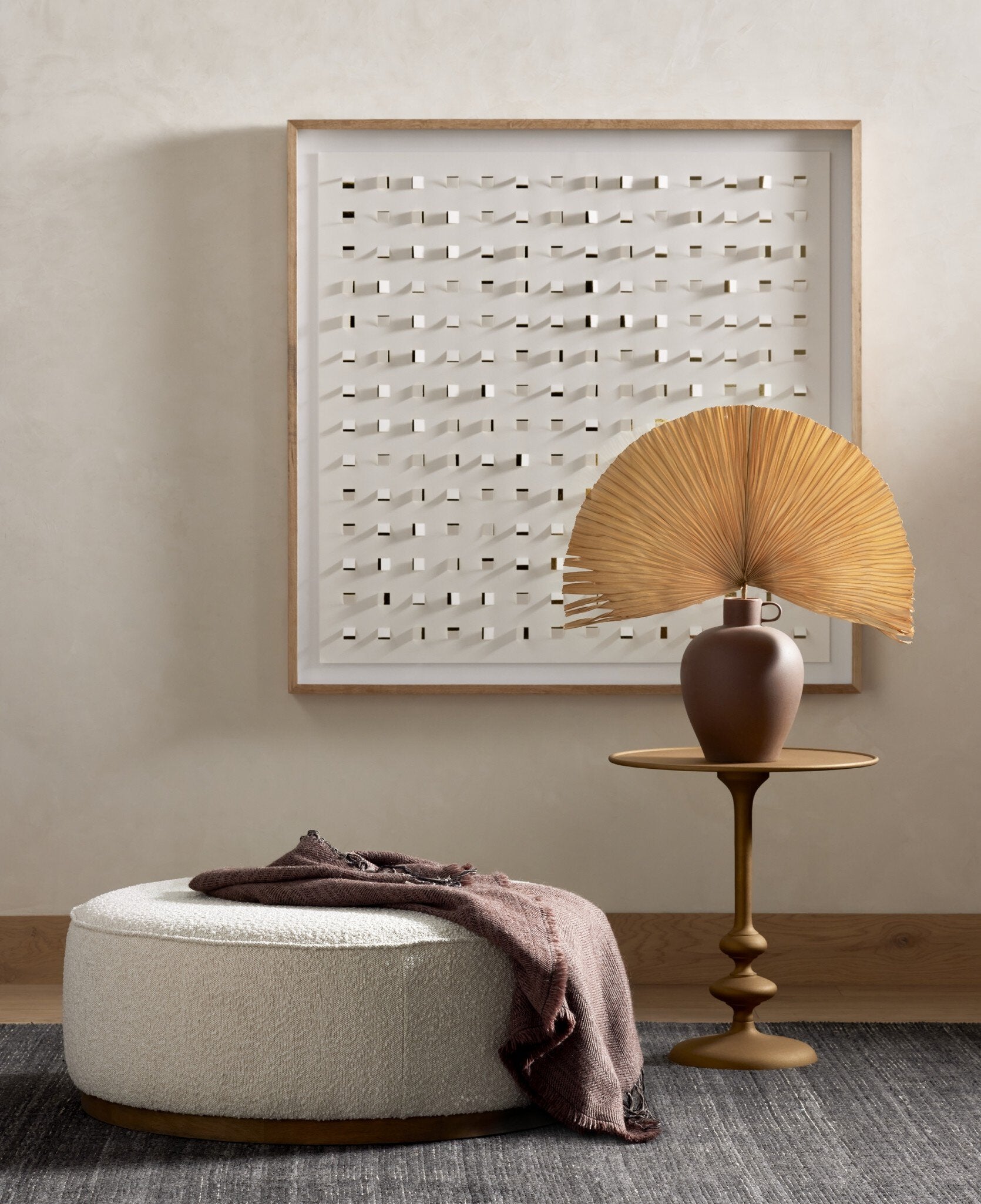 See Through Gold by FH Art Studio - Vertical Grain 2.5 White Oak | 48" x 48"