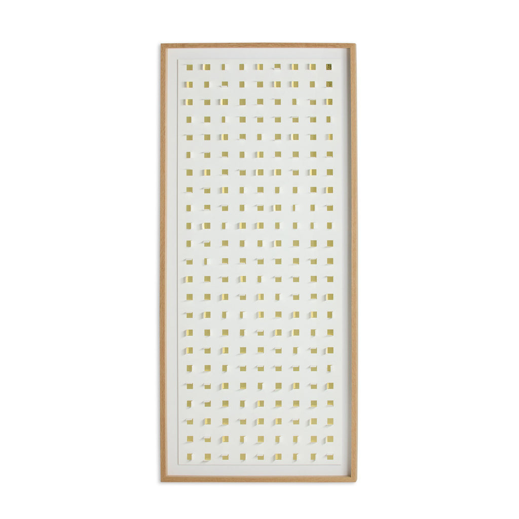 See Through Gold by FH Art Studio - Vertical Grain 2.5 White Oak | 72" x 32"