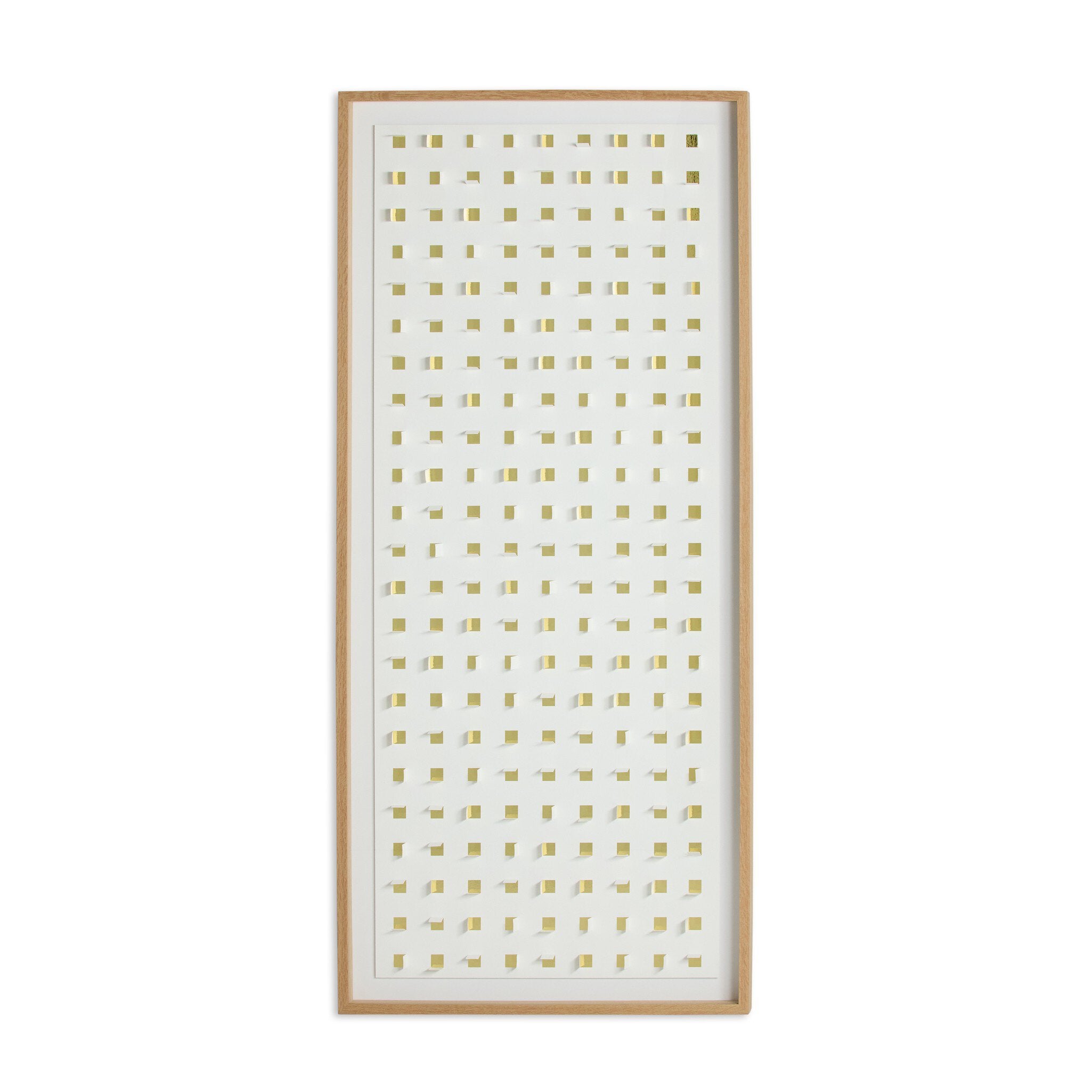 See Through Gold by FH Art Studio - Vertical Grain 2.5 White Oak | 72" x 32"