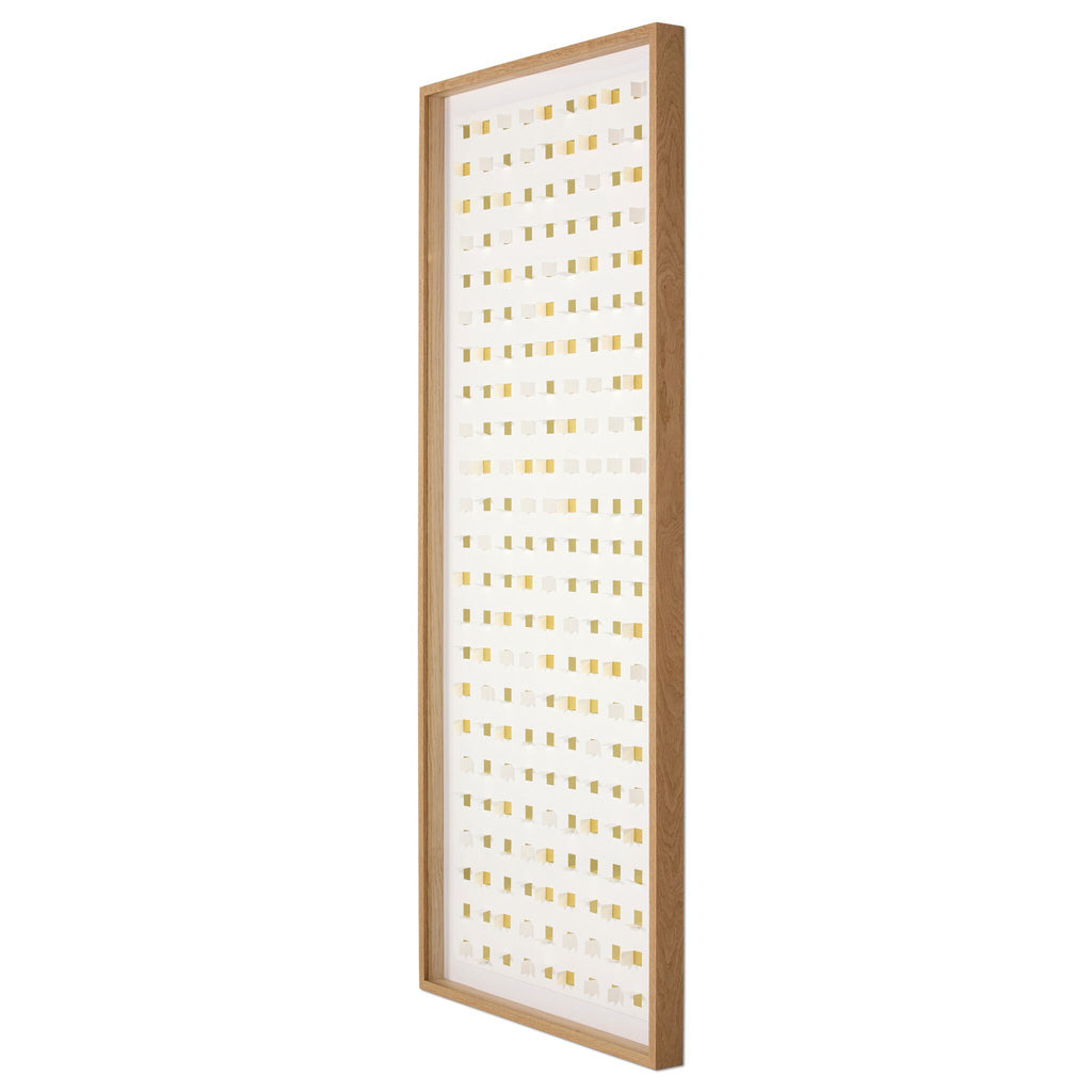 See Through Gold by FH Art Studio - Vertical Grain 2.5 White Oak | 72" x 32"