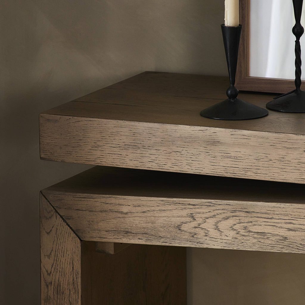Matthes Console Table - 60" - Rustic Grey Veneer