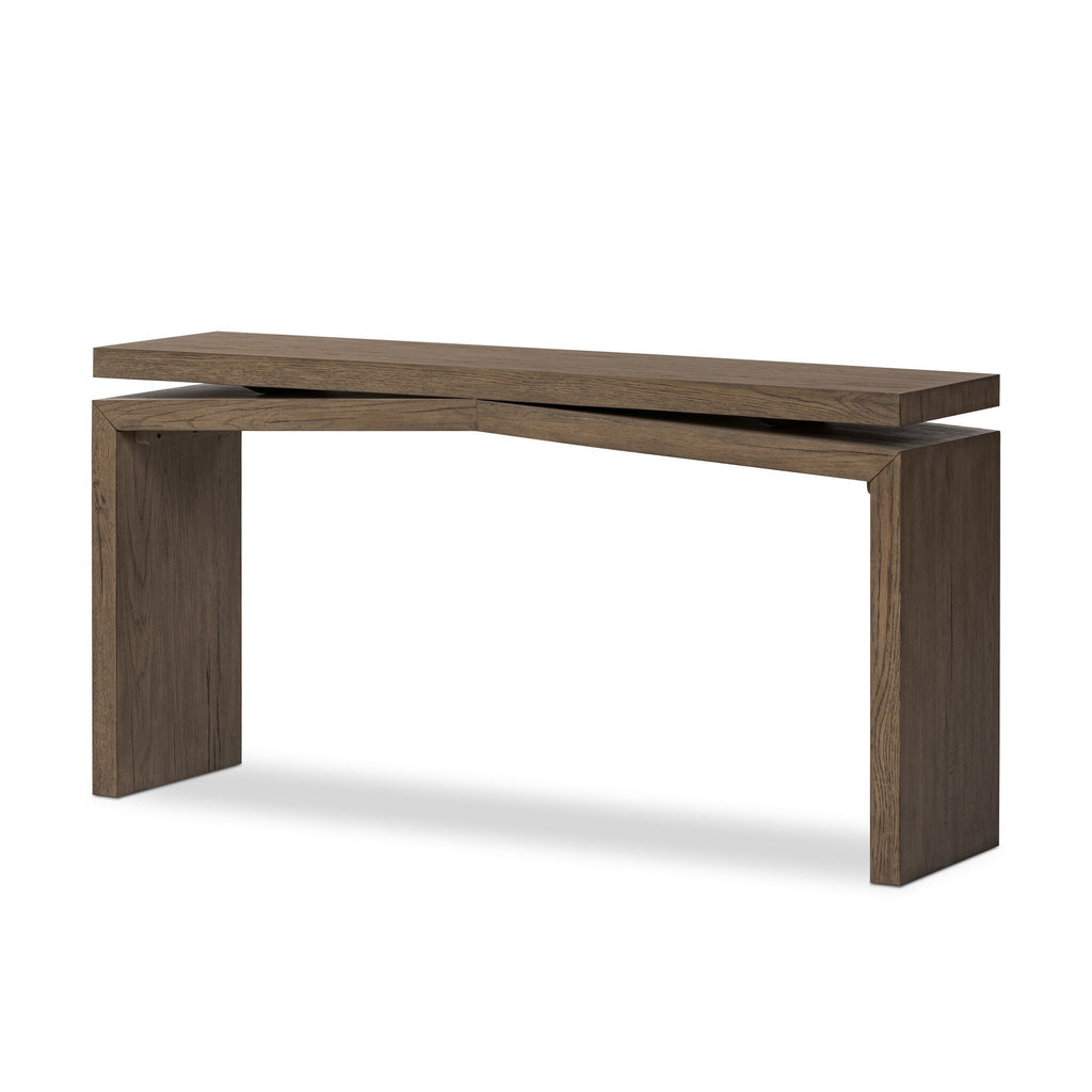 Matthes Console Table - 60" - Rustic Grey Veneer