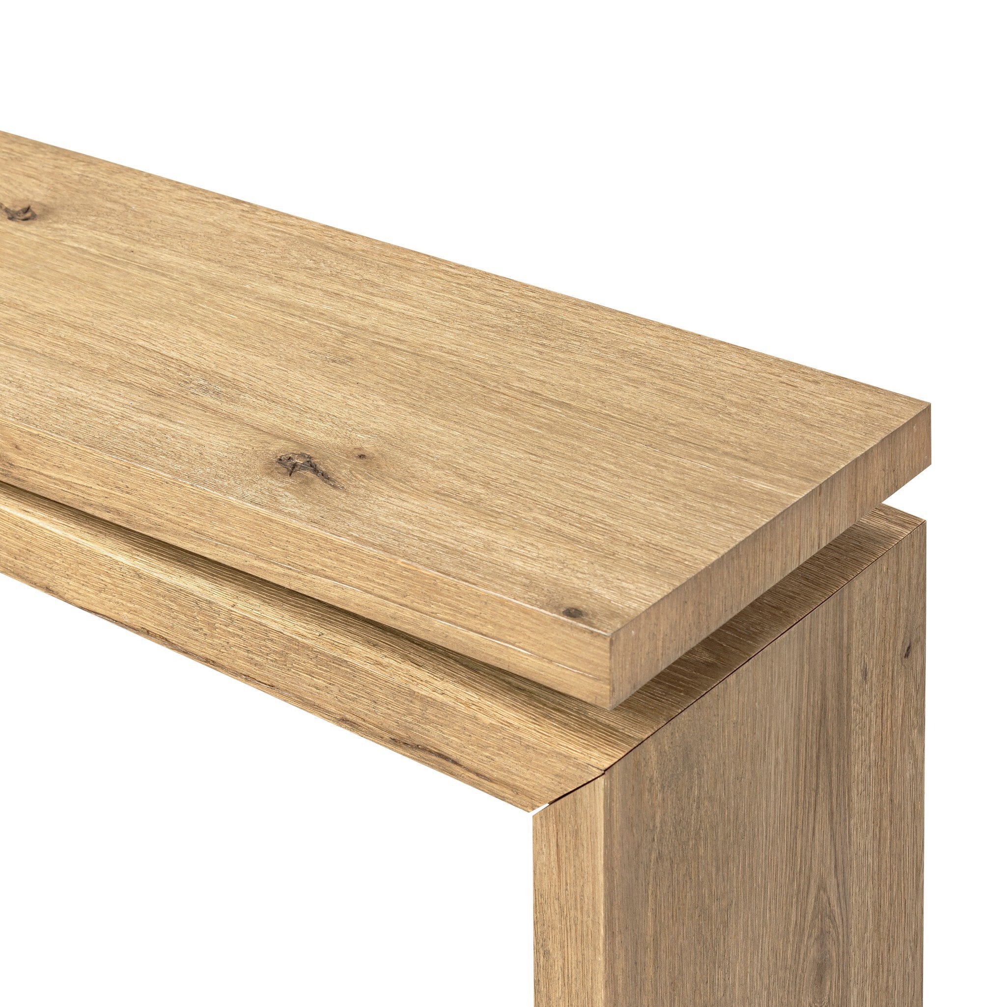Matthes Console Table - 60" - Worn Oak Veneer