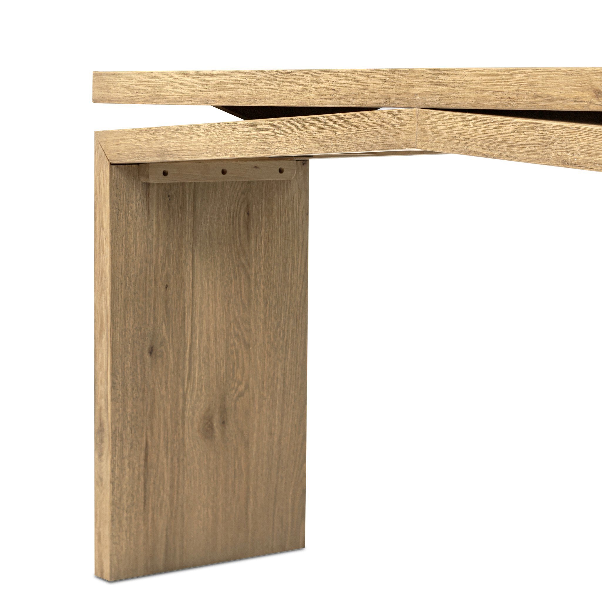 Matthes Console Table - 60" - Worn Oak Veneer