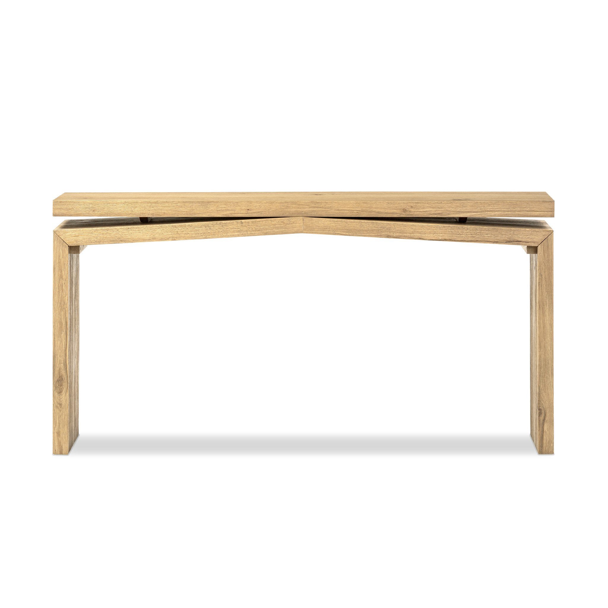 Matthes Console Table - 60" - Worn Oak Veneer