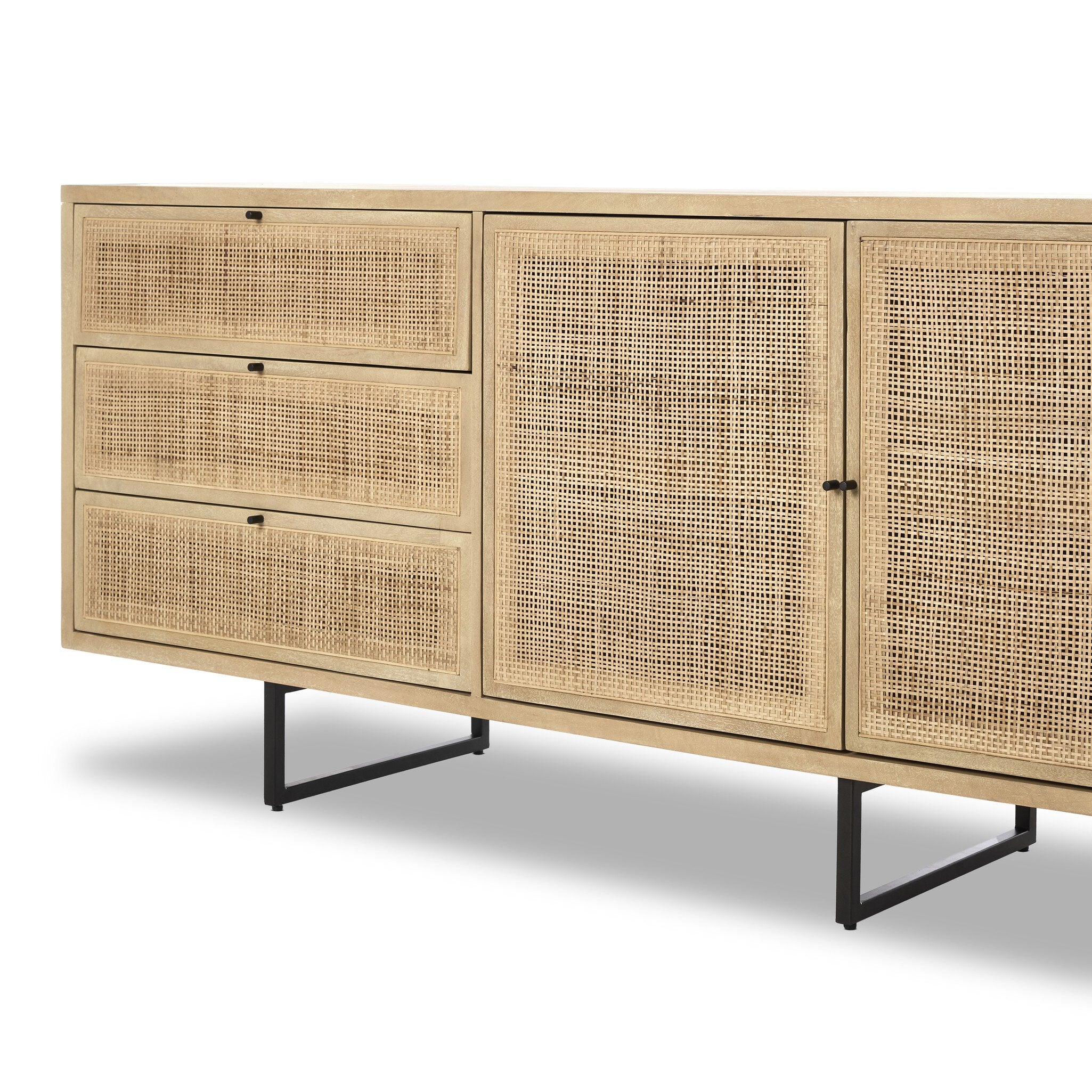 Carmel Sideboard 96" - Natural Cane