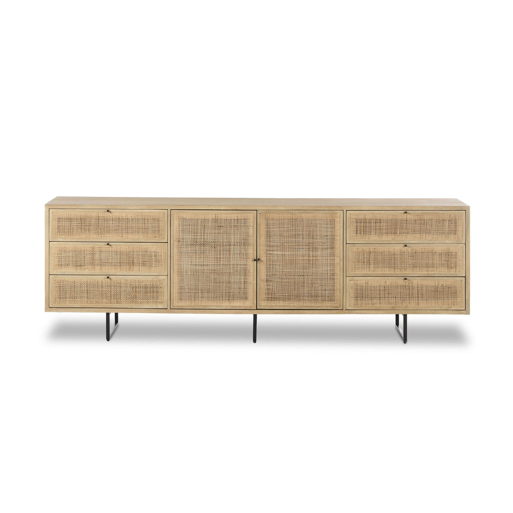 Carmel Sideboard 96" - Natural Cane