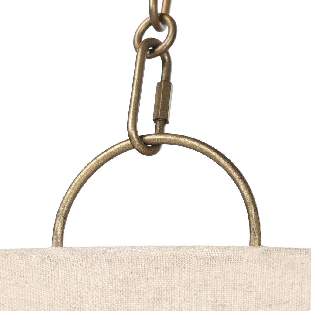Teague Pendant - Antique Brass Iron