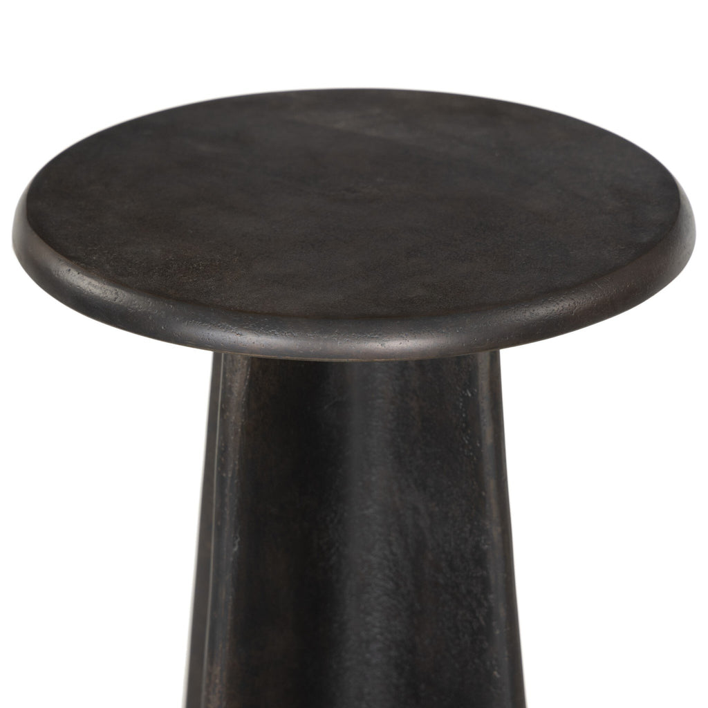 Remo End Table - Distressed Bronze