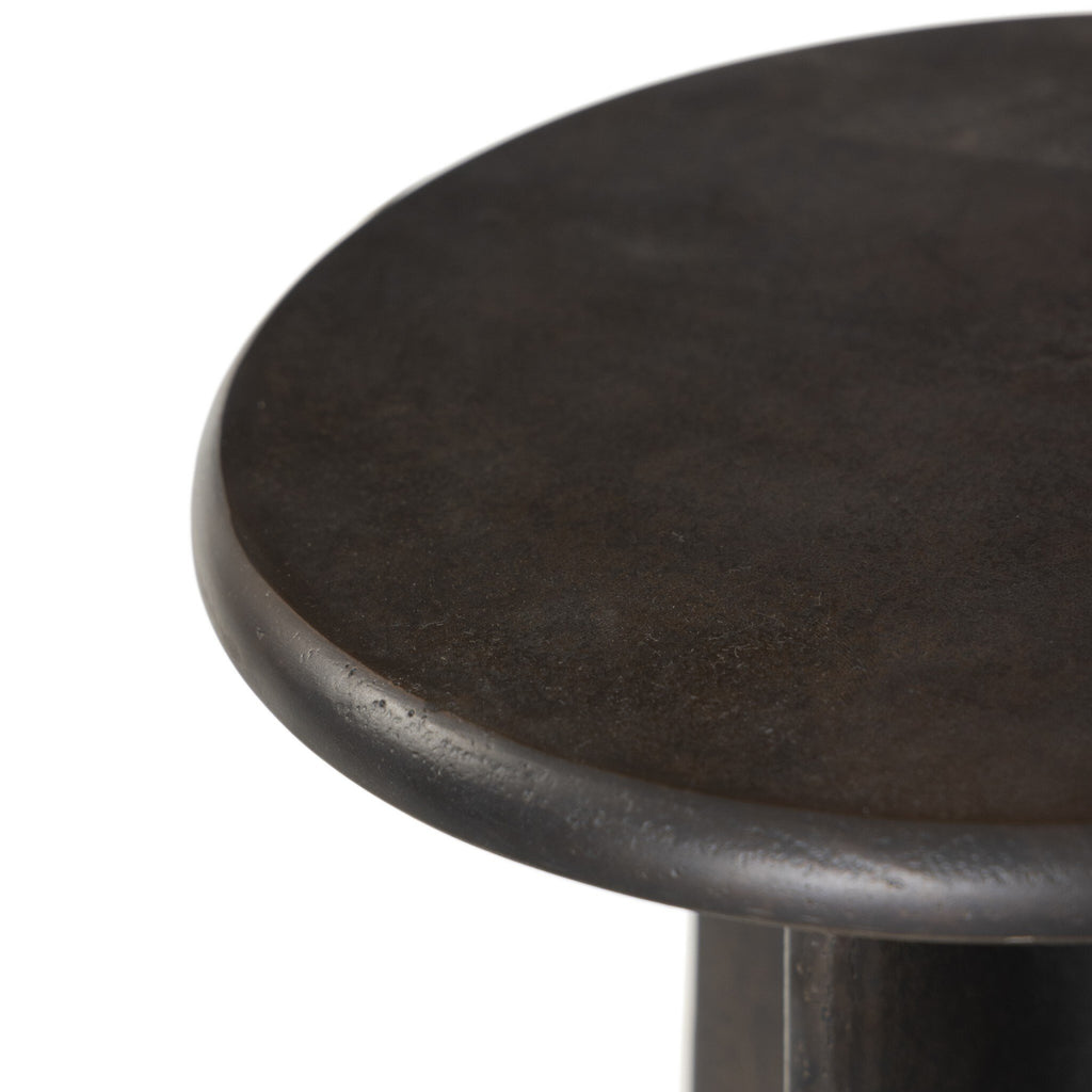 Remo End Table - Distressed Bronze