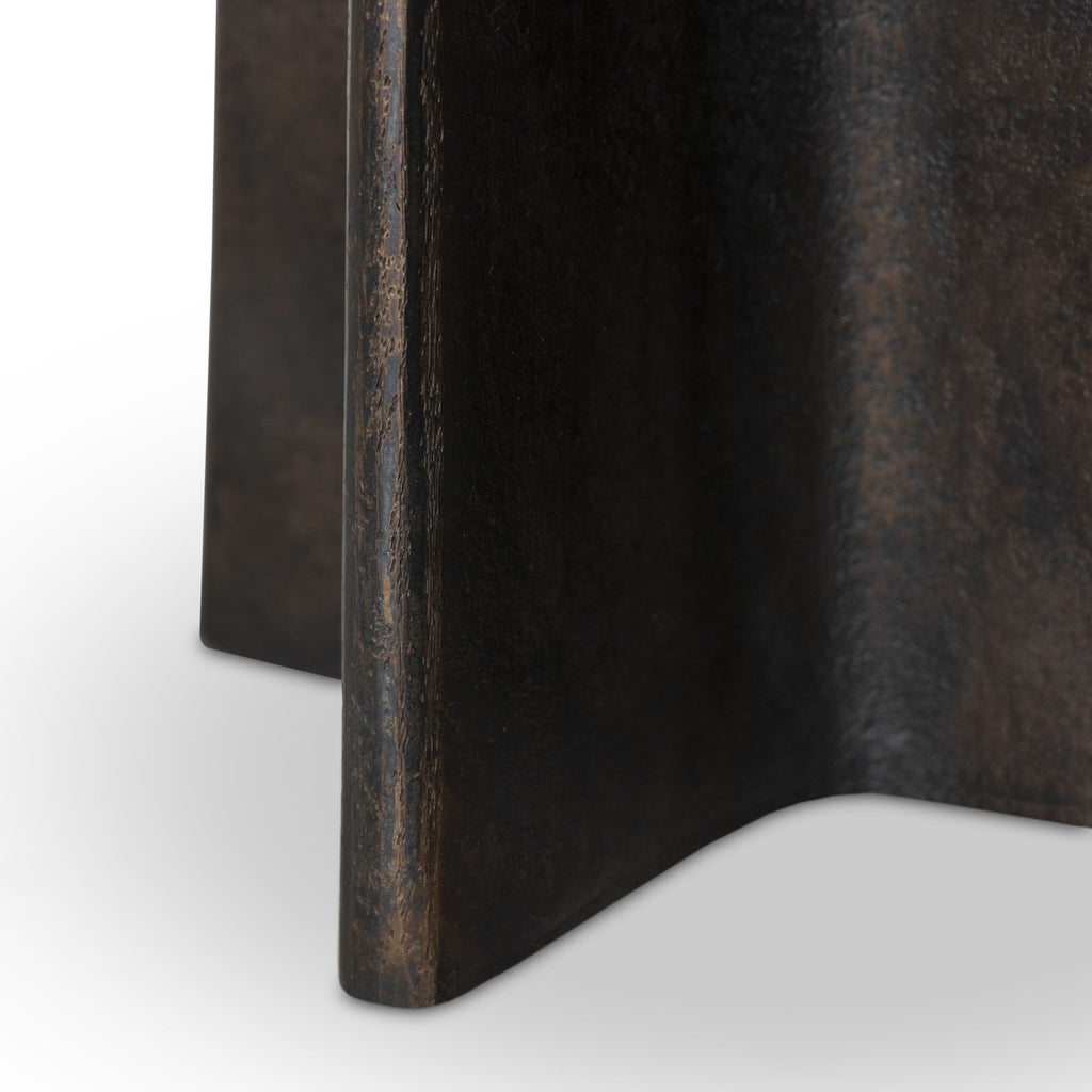 Remo End Table - Distressed Bronze
