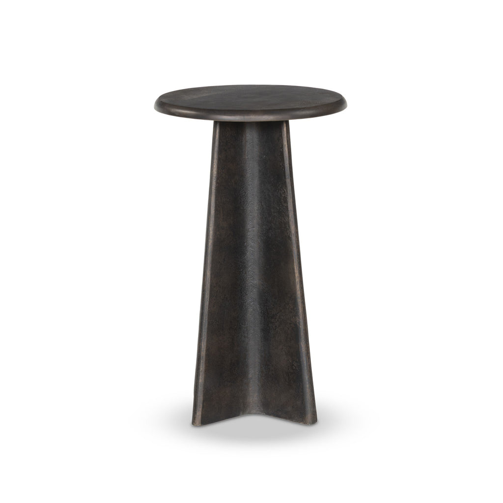 Remo End Table - Distressed Bronze