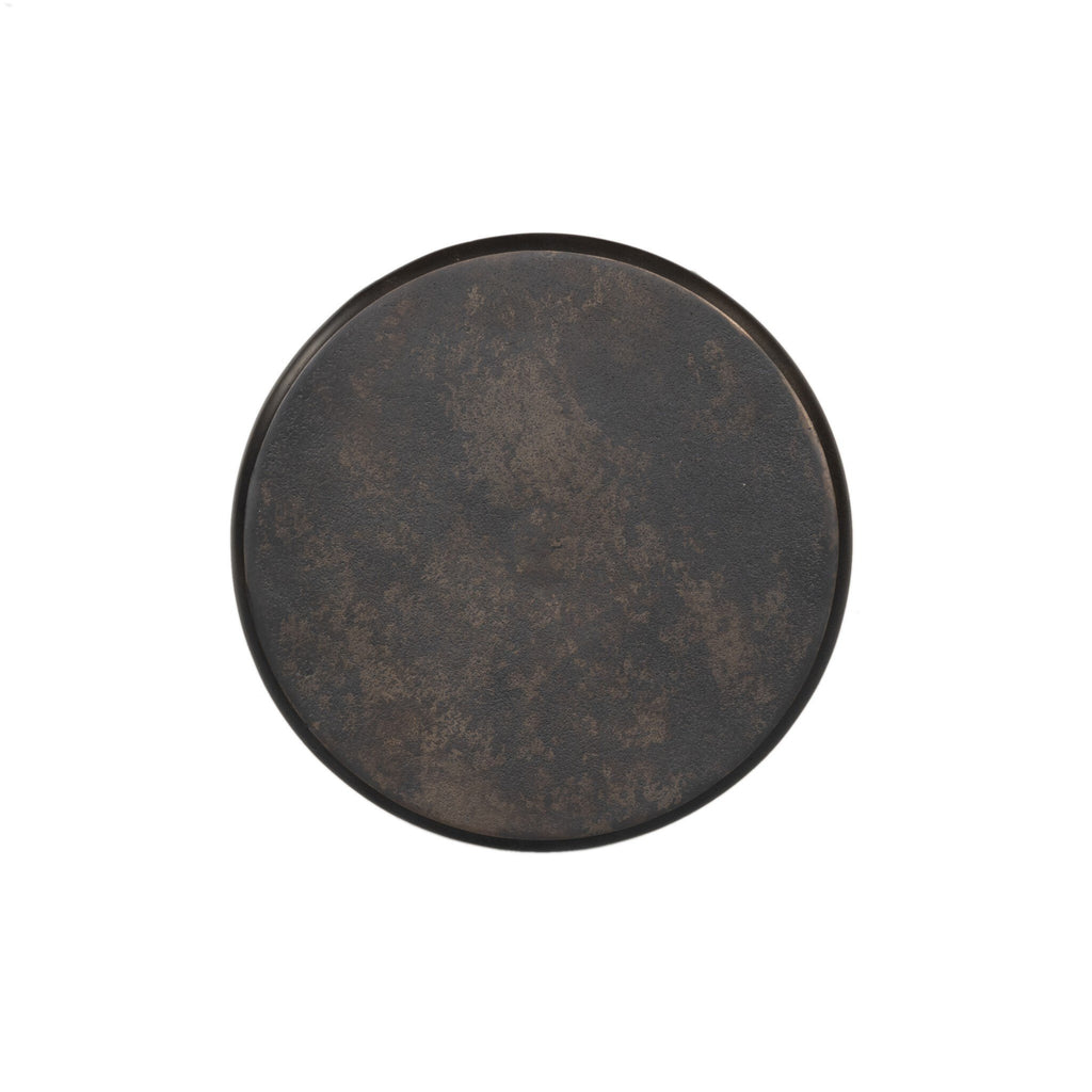 Remo End Table - Distressed Bronze