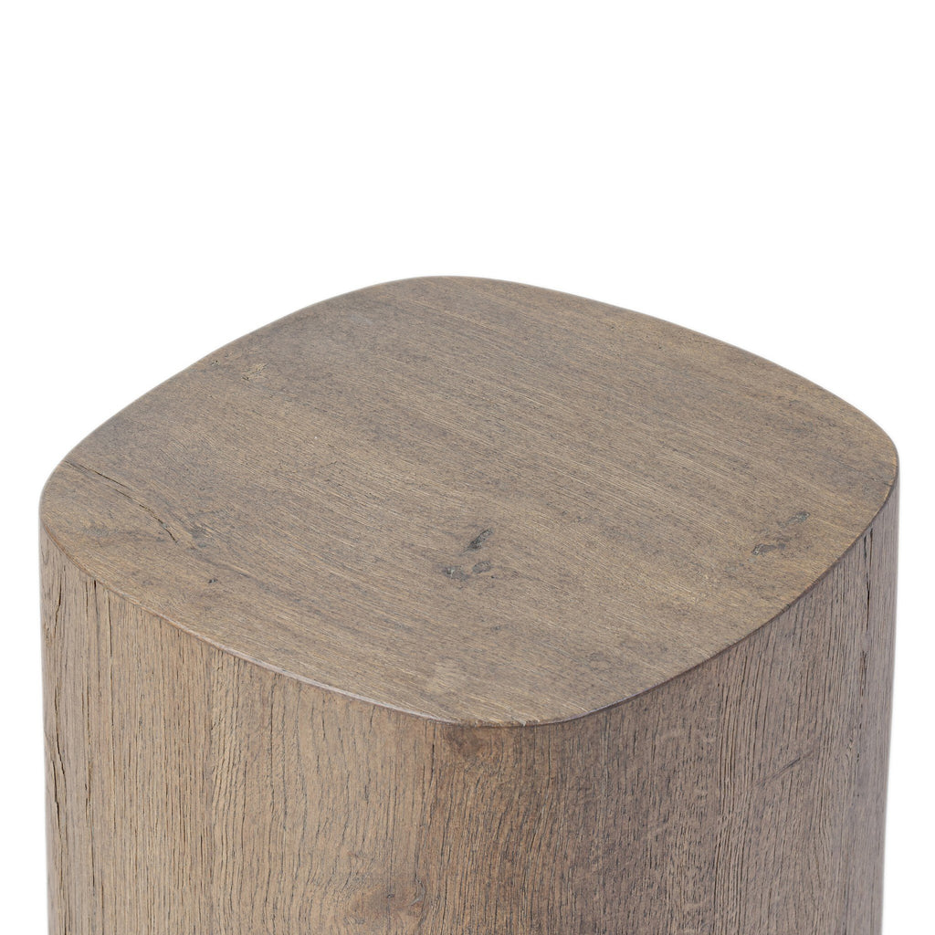 Tycho Pedestal - Brown Oak Veneer | 30"