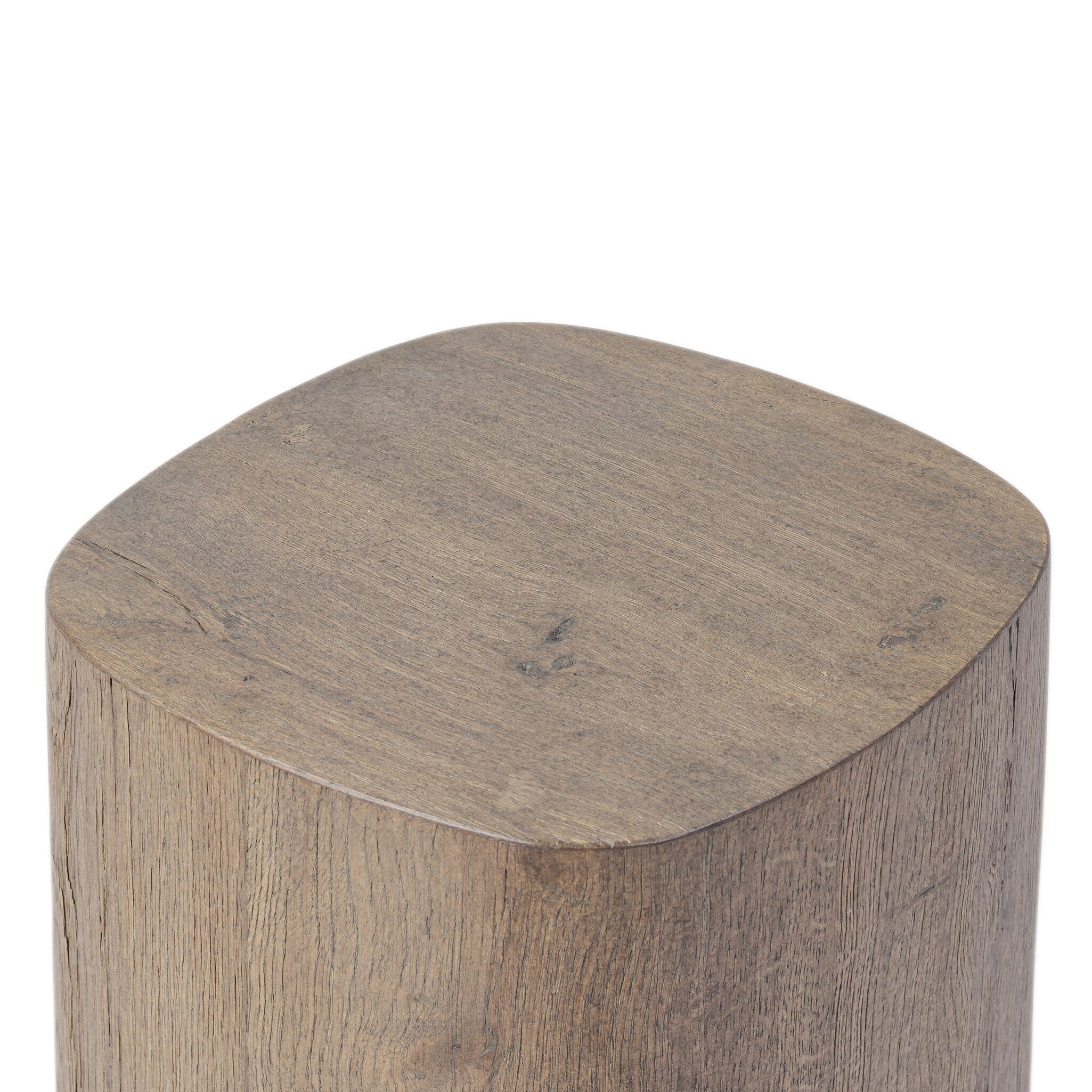 Tycho Pedestal - Brown Oak Veneer | 30"