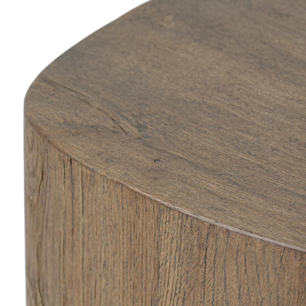 Tycho Pedestal - Brown Oak Veneer | 30"