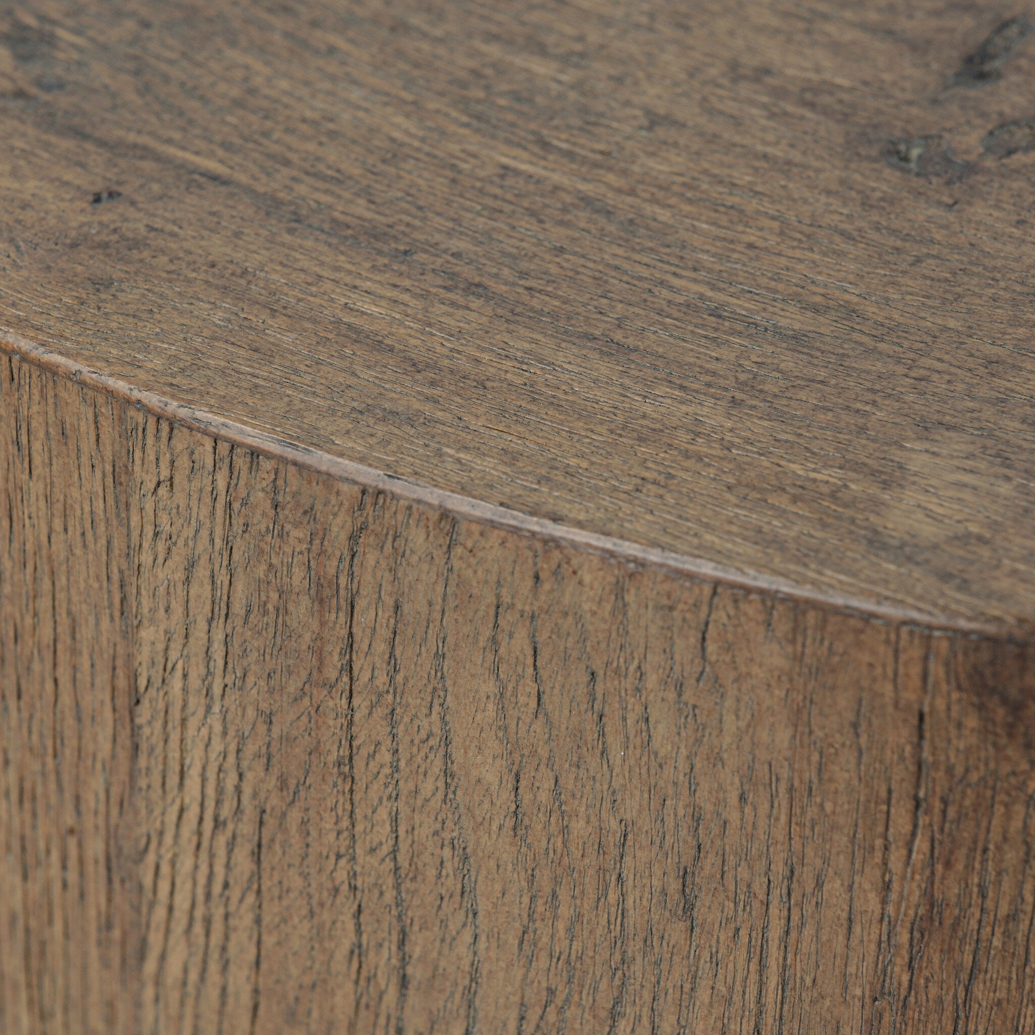 Tycho Pedestal - Brown Oak Veneer | 30"